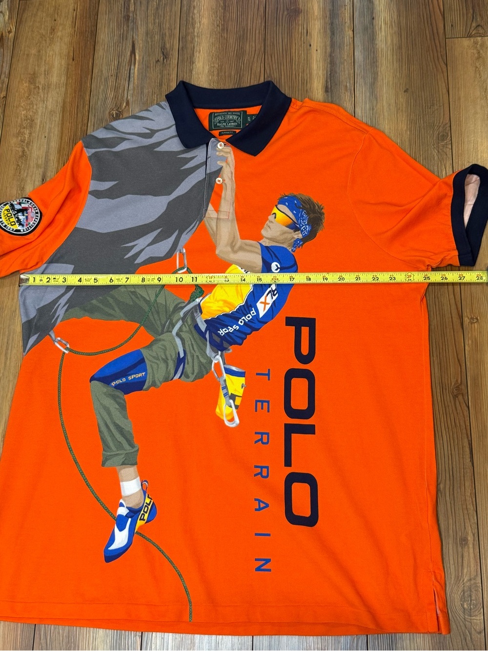 Polo by Ralph Lauren Orange Polo Terrain Climbing Graphic Shirt - Picture 5 of 9